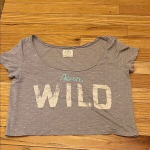 Vintage American Eagle Outfitters crop top with polka dots